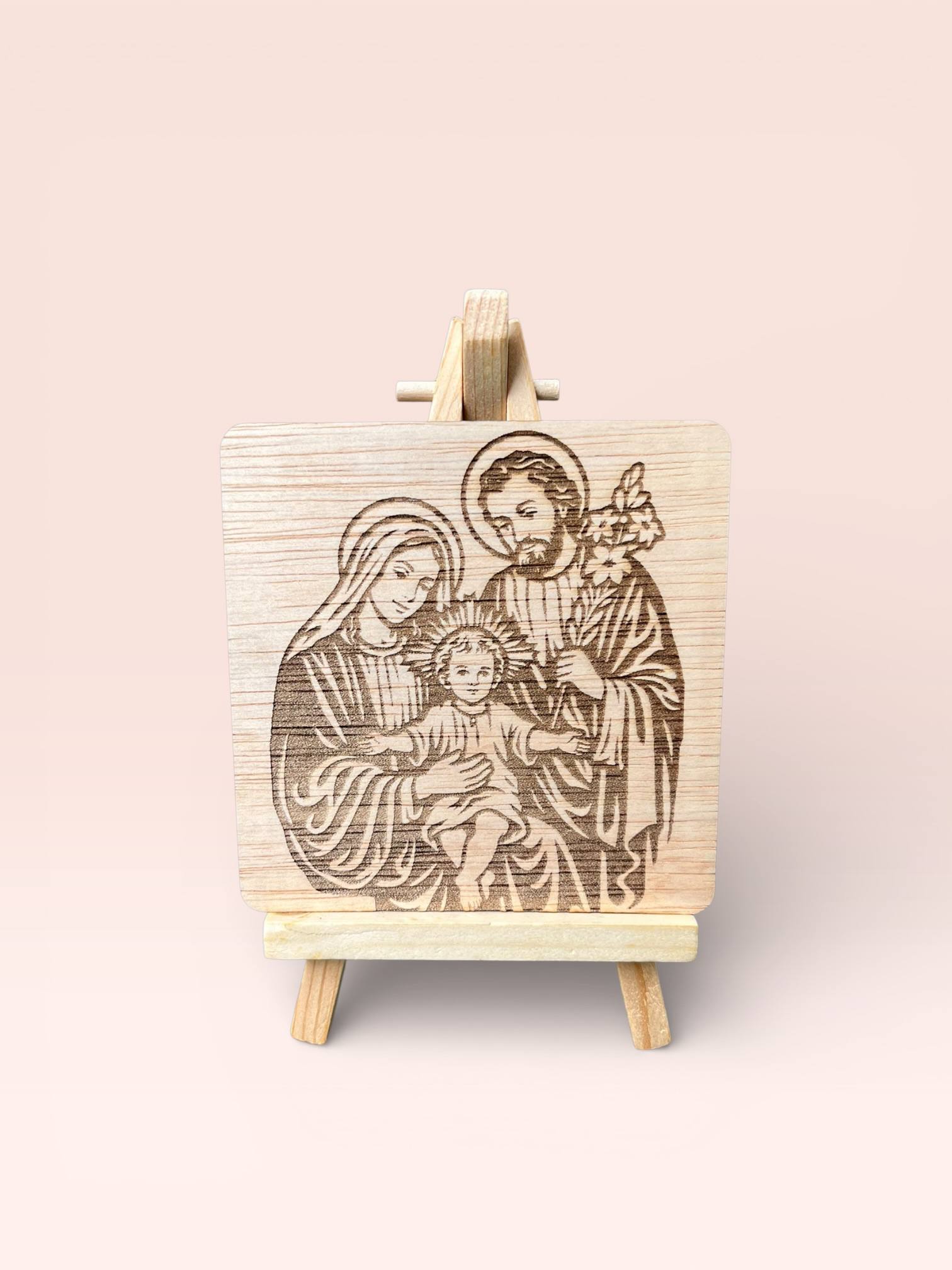 Holy Family Wooden Frame