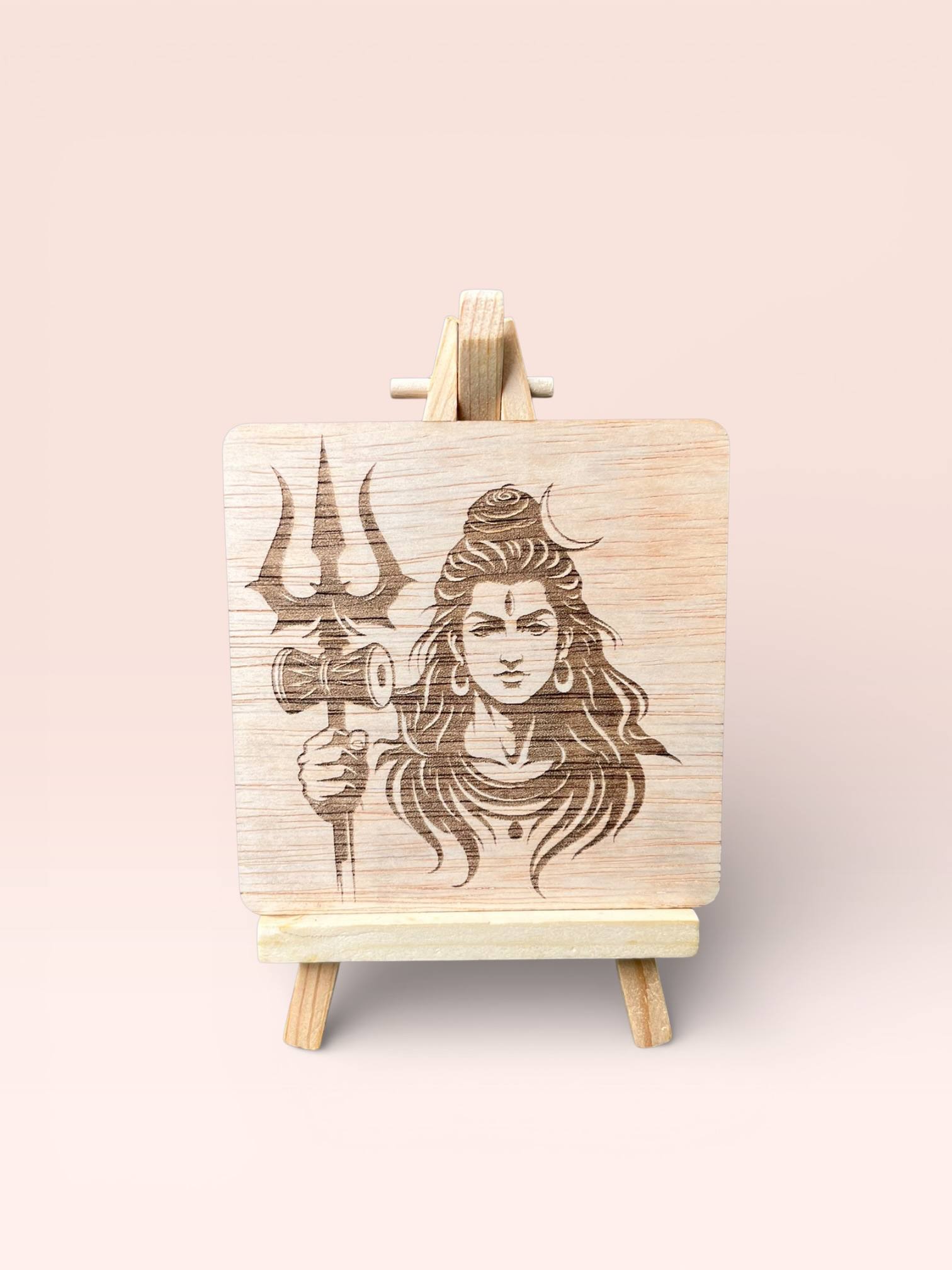 Shiva Trishul Wooden Frame