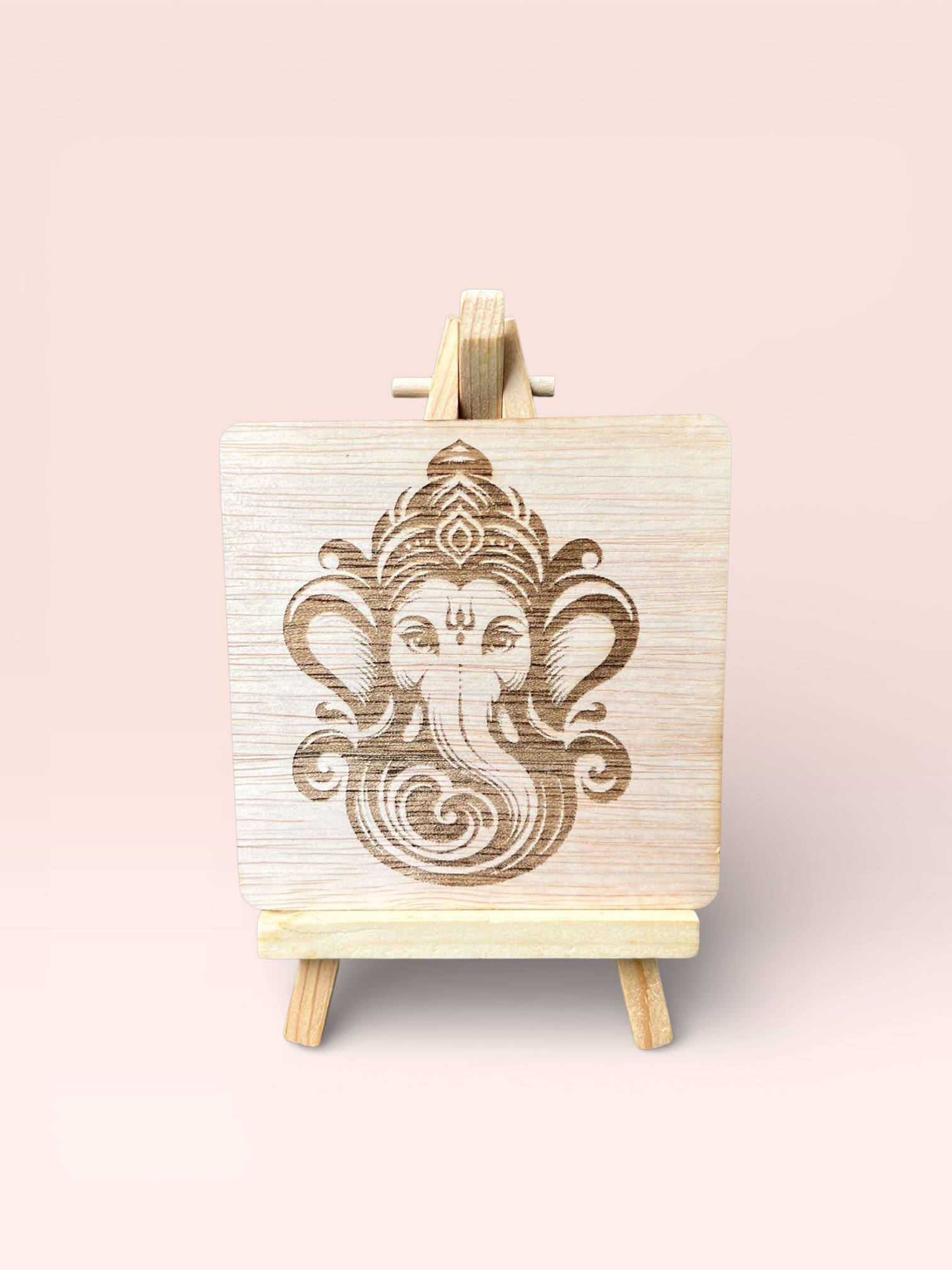 Ganesha Face Wooden Frame
