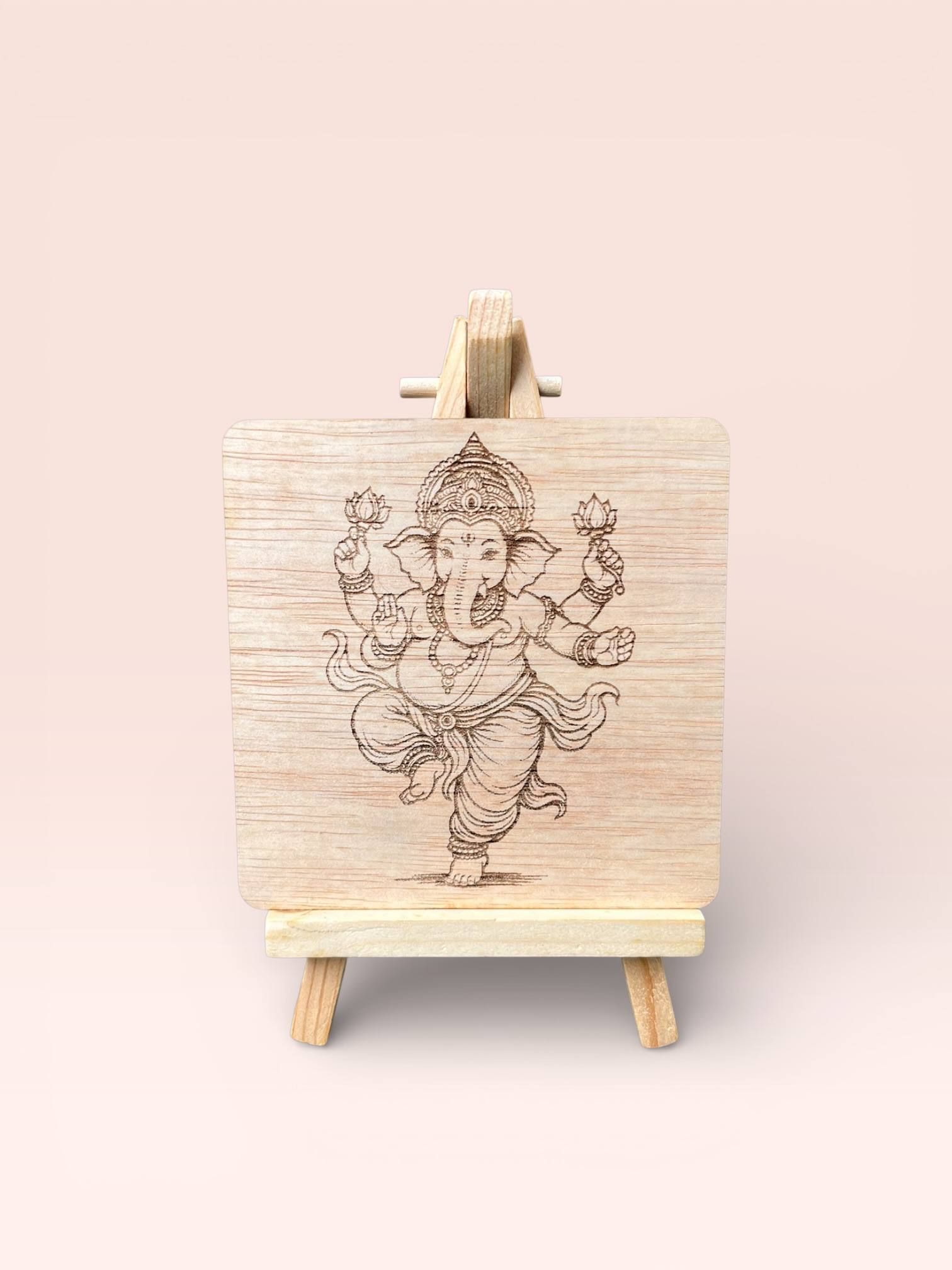 Dancing Ganesha Wooden Frame