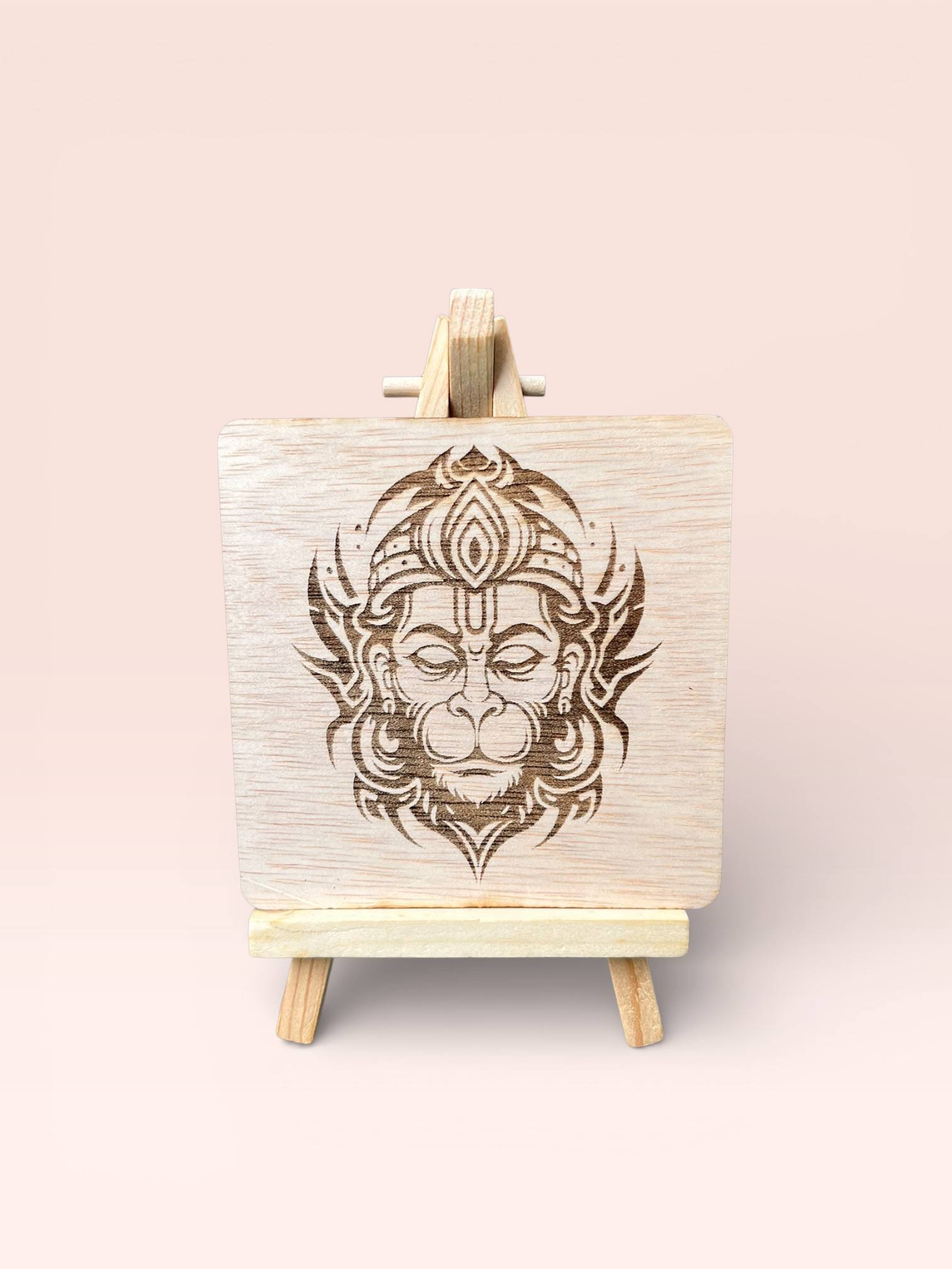 Hanuman Face Wooden Frame