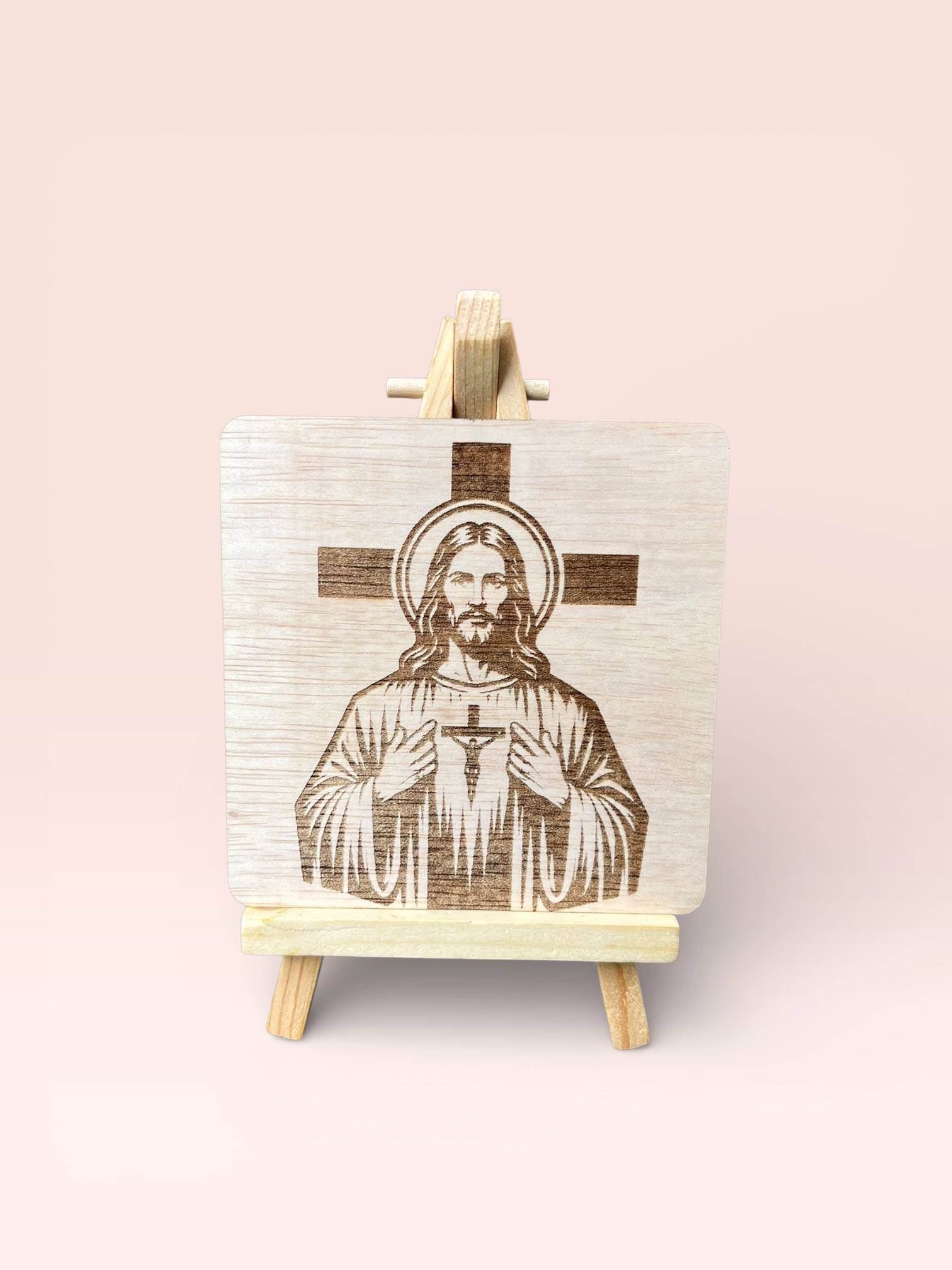 Sacred Heart of Jesus Wooden Frame