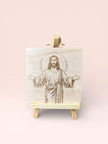Jesus Open Arms Wooden Frame